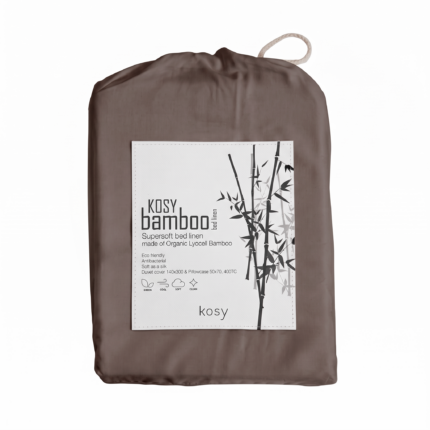 Kosy bambus rúmföt 140x200 Mud