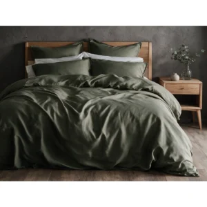 Kosy bambus rúmföt 140x200 Olive