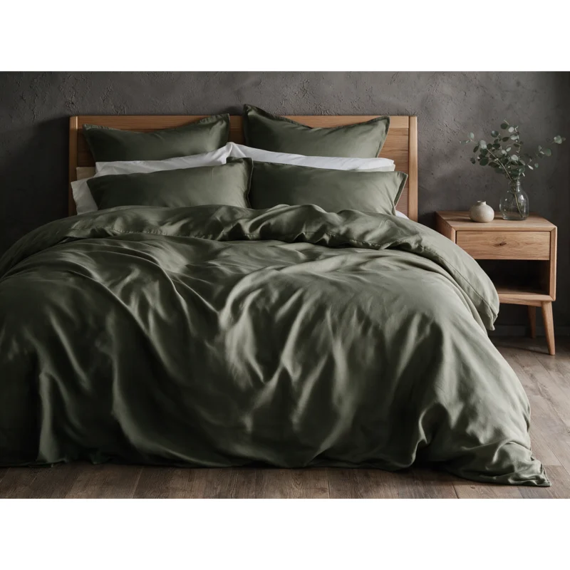 Kosy bambus rúmföt 140x200 Olive