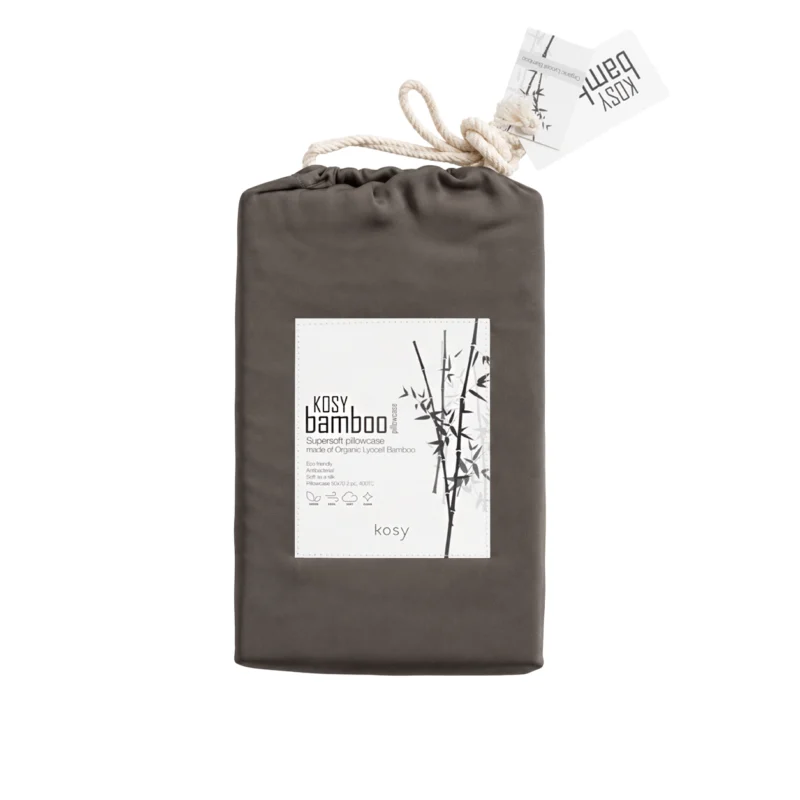 Kosy bambus koddaver 2 stk 50x70 cm Mocca