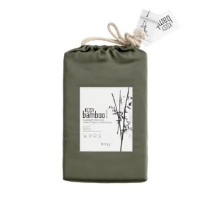 Kosy bambus koddaver 2 stk 50x70 cm Olive