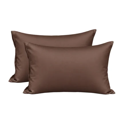 Kosy bambus koddaver 2 stk 50x70 cm brún